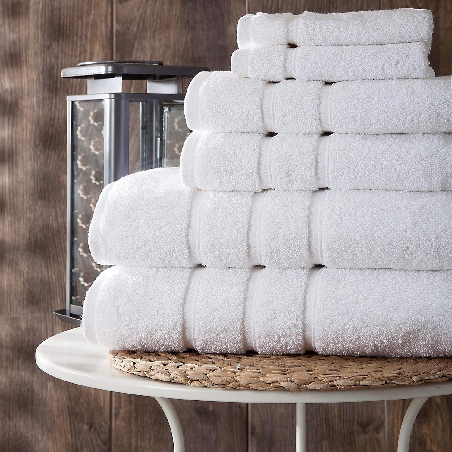 Luxury 6-Piece Turkish Bath Towels Set - 100 Cotton Plush and Absorbent