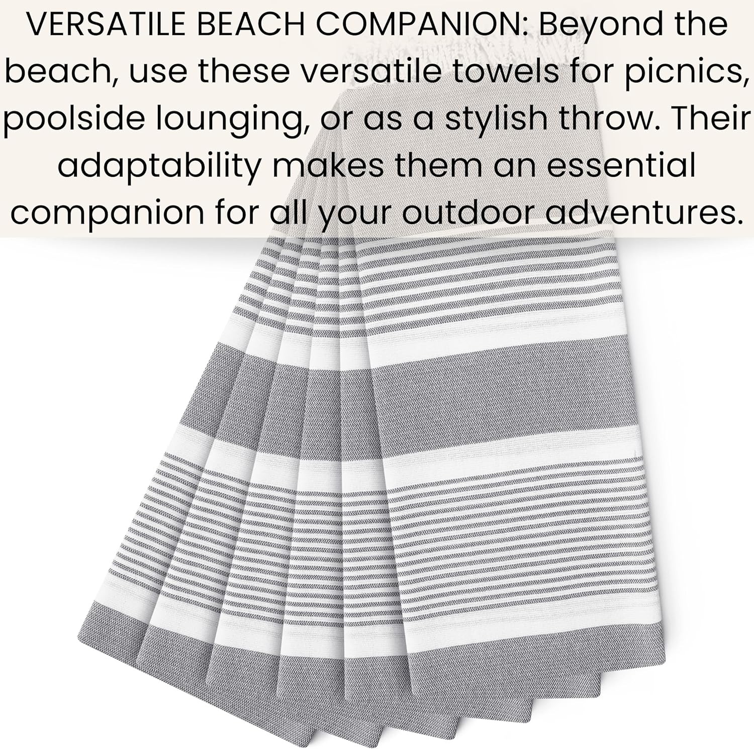 Luxury Cotton Beach Towels 100 Pure 40x70 Inch Set of 6