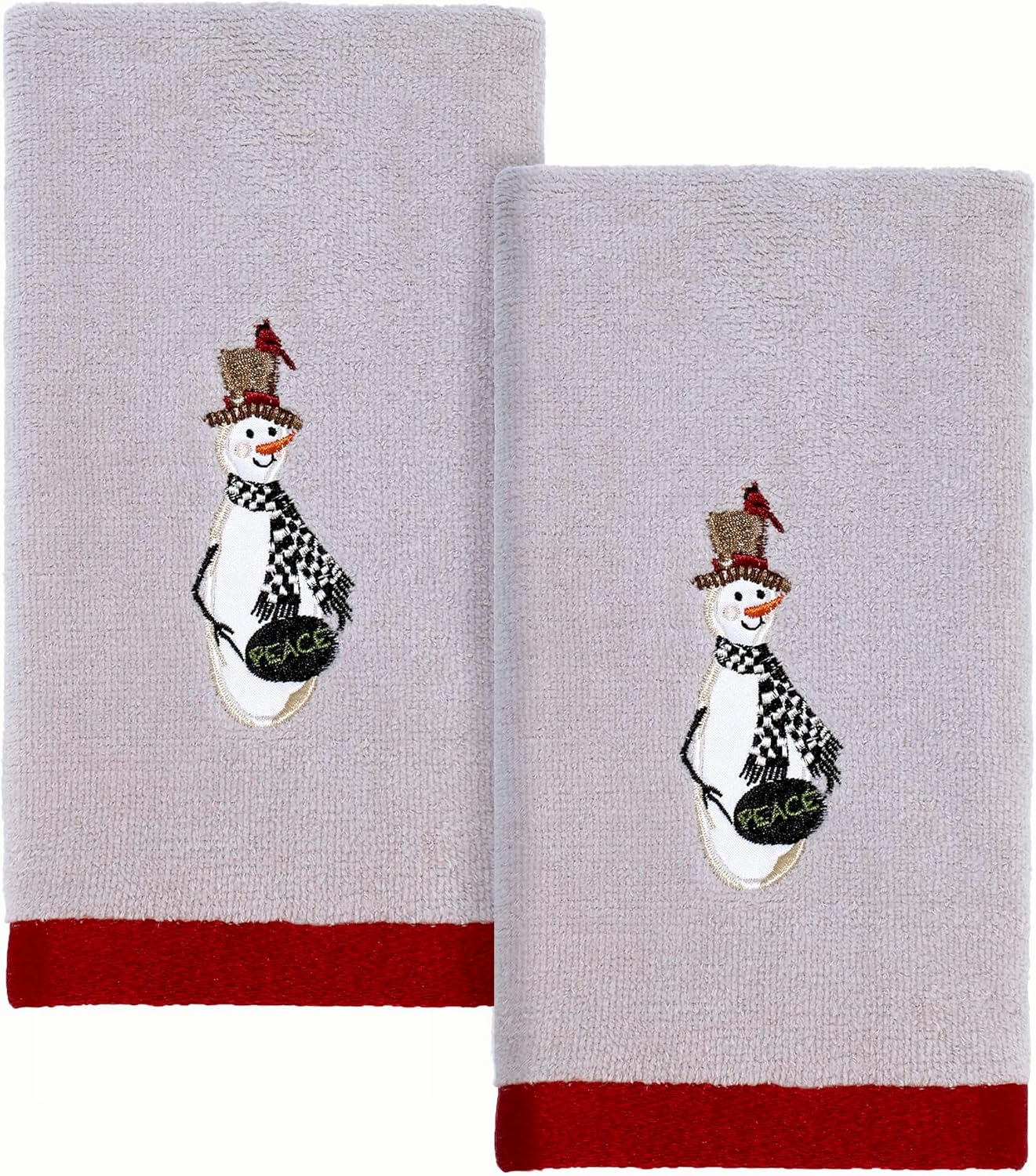 Avanti Linens - Soft Cotton Fingertip Towels Country Friends Collection Set of 2