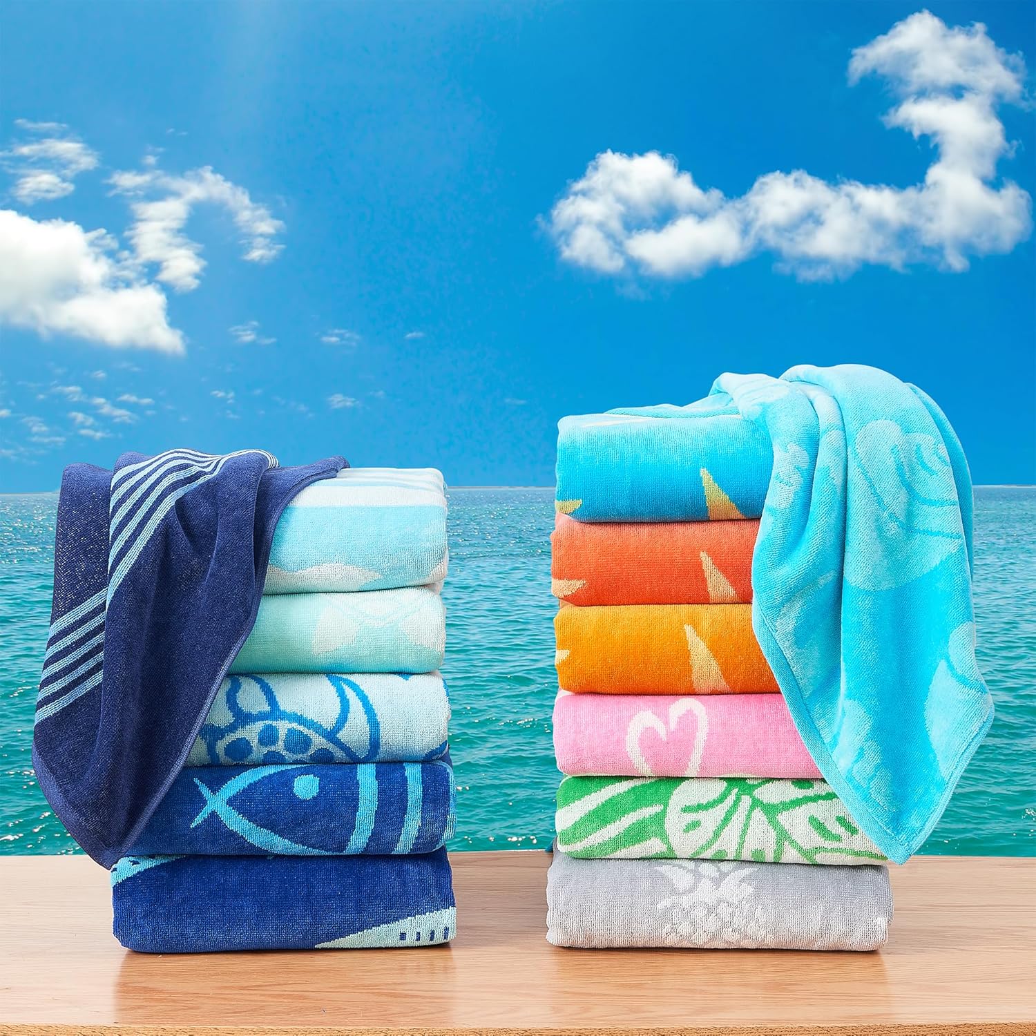 Perfect 100 Cotton Beach Towels