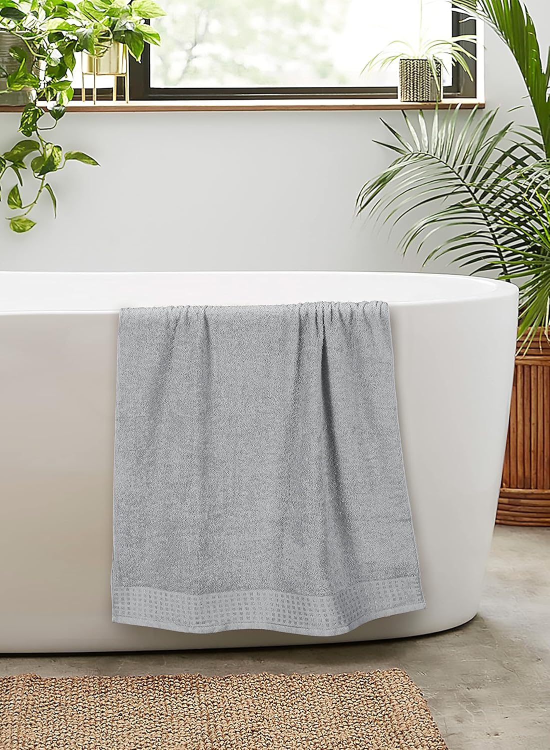 Chic 100 Cotton Oversized Bath Towel Set for Daily Use