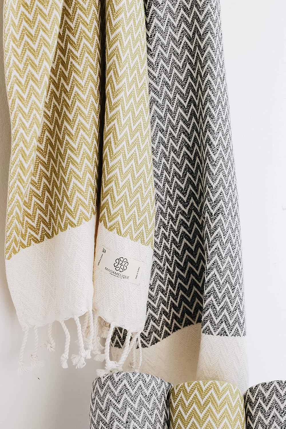 Madamelique Exclusive Hand Towels Set 2-18x40 inches
