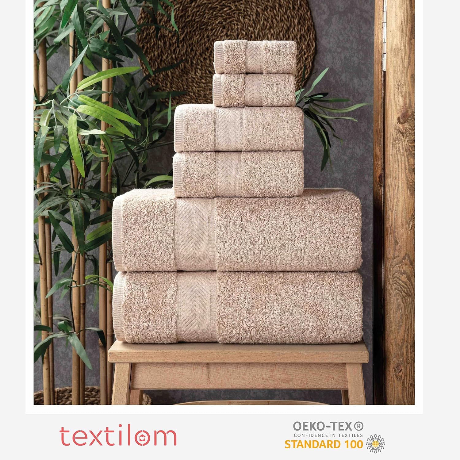 Luxury Turkish Cotton Bath Towels Set