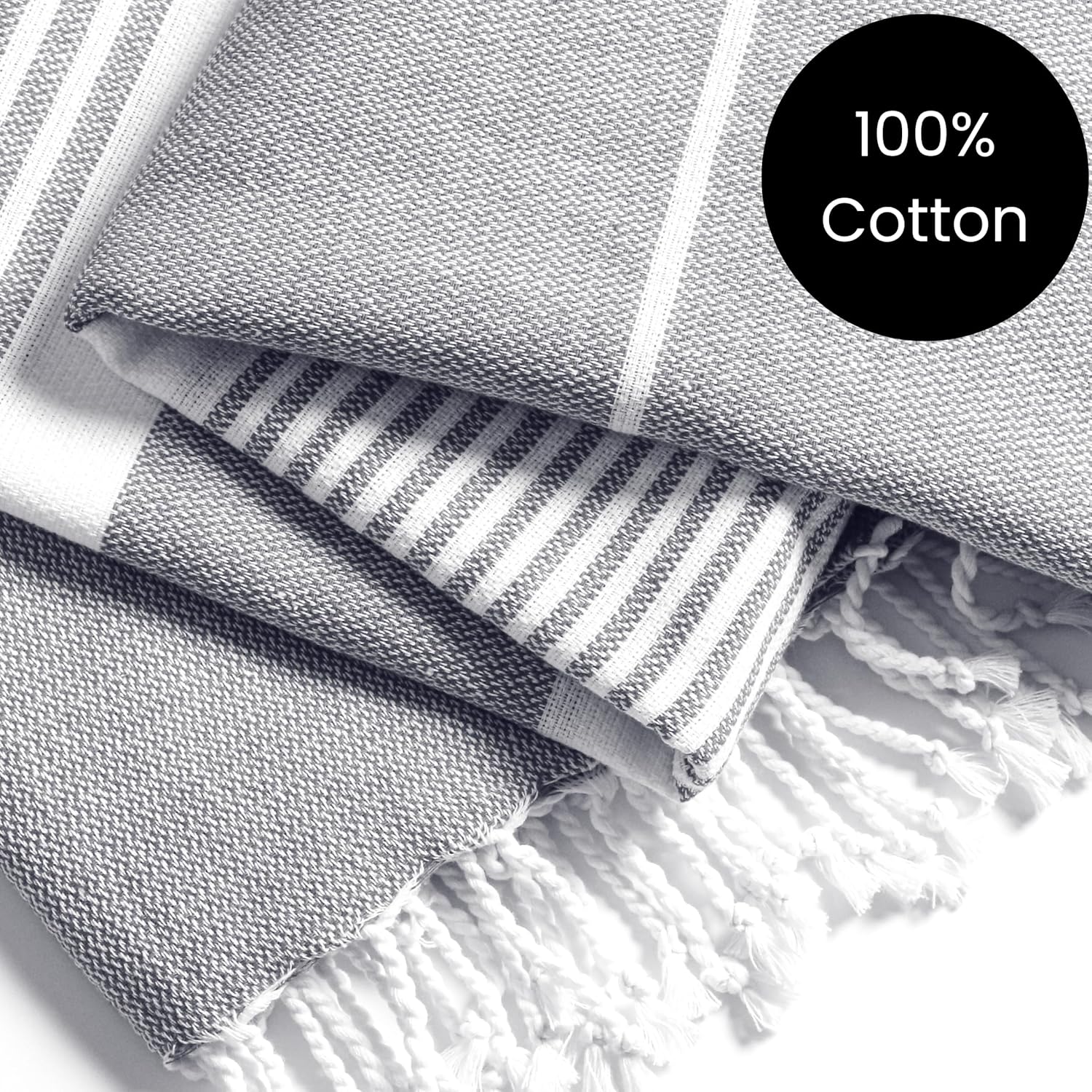 Luxury Cotton Beach Towels 100 Pure 40x70 Inch Set of 6