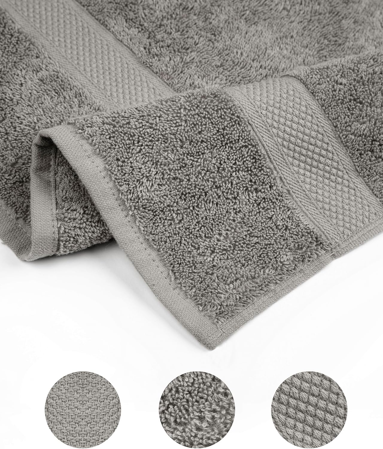 Luxury Cotton Bath Towels Set of 6