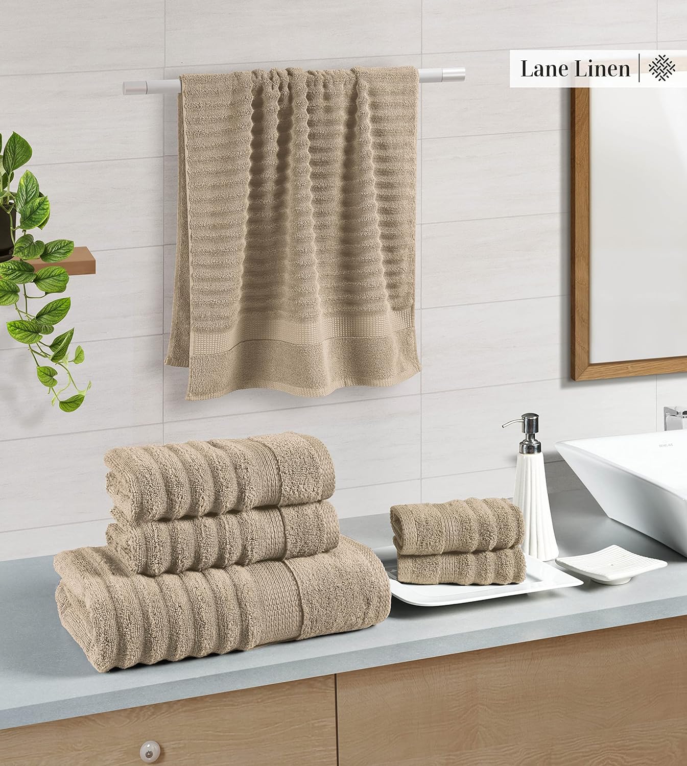 Luxury 6-Piece Bath Towel Set for Comfort