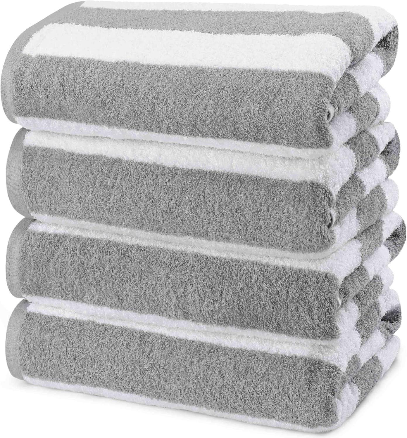 Utopia Gaming Series 4-Pack Cabana Stripe Beach Towels 30x60