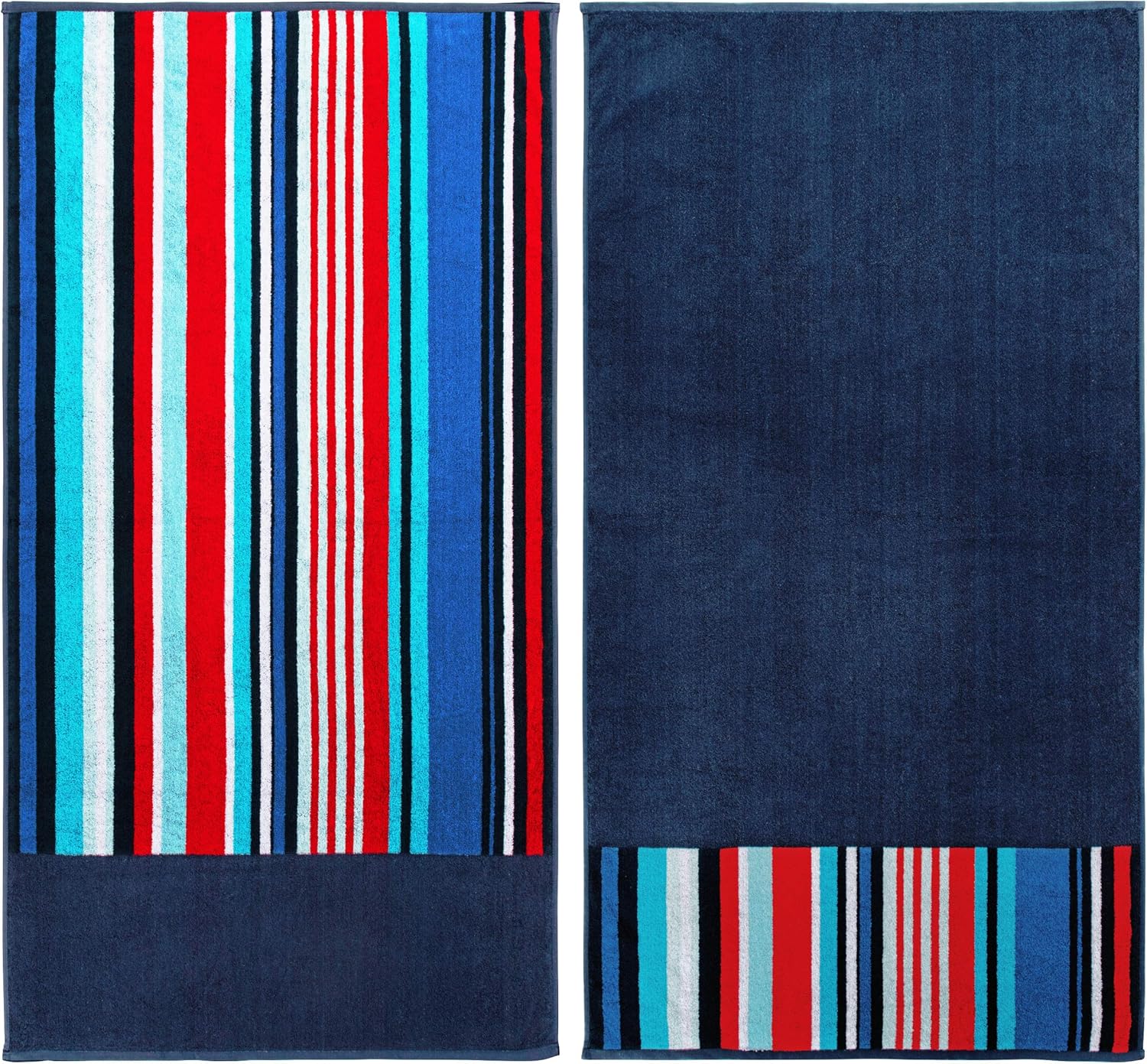Superior Nautical Beach Towels Set 34x64
