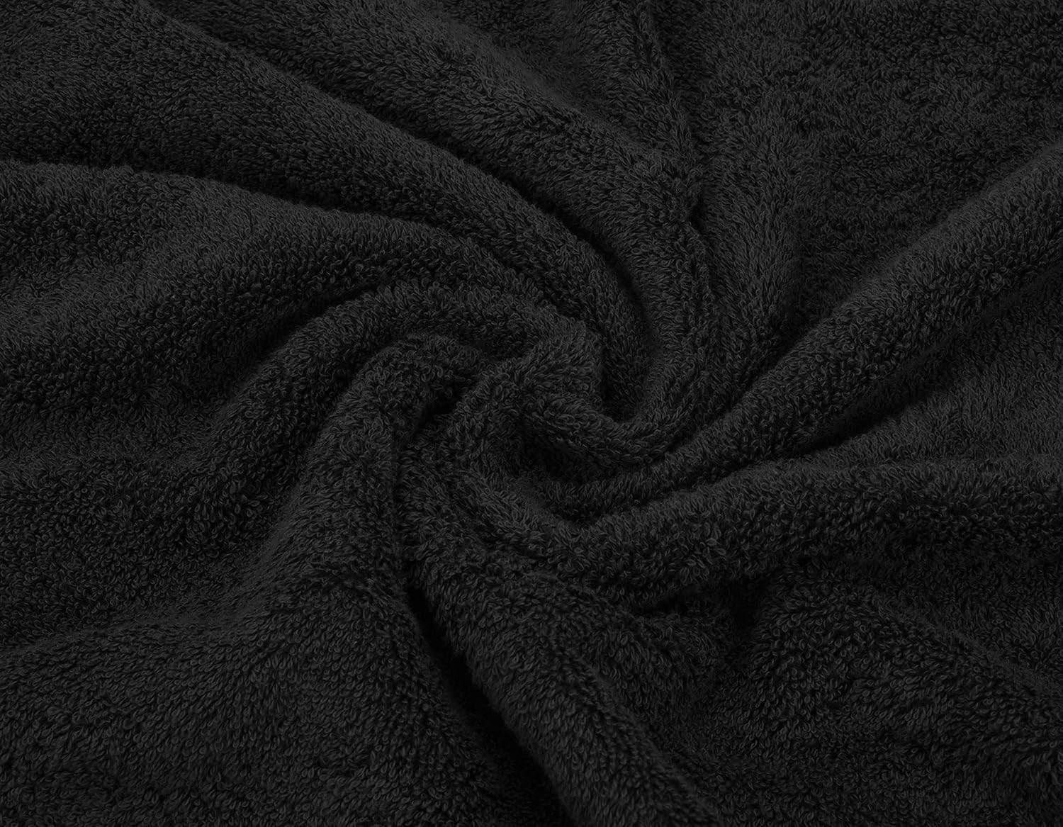 American Soft Linen Luxury 6 Piece Towel Set Black