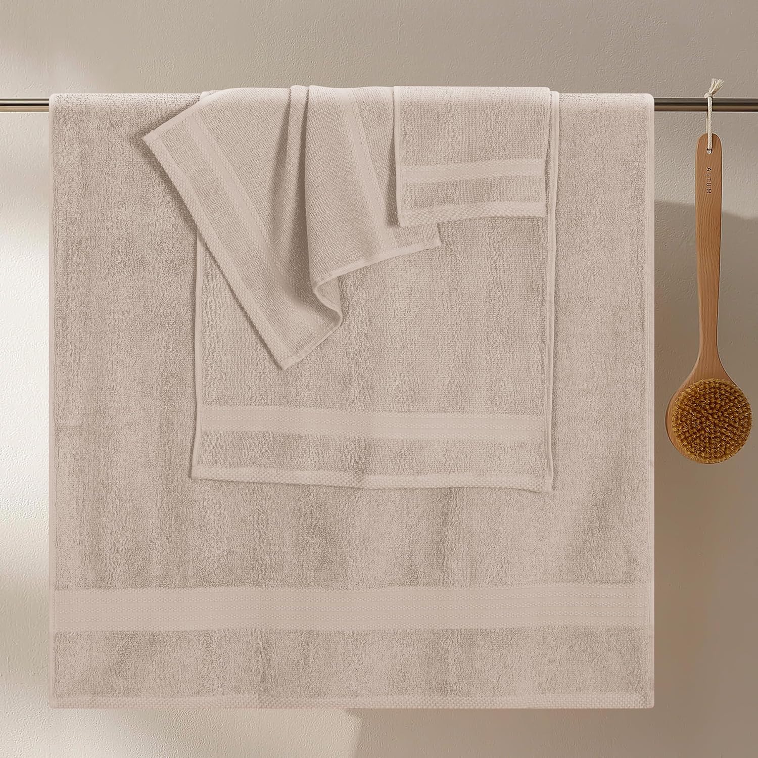 GLAMBURG Ultra Soft 8-Piece Towel Set