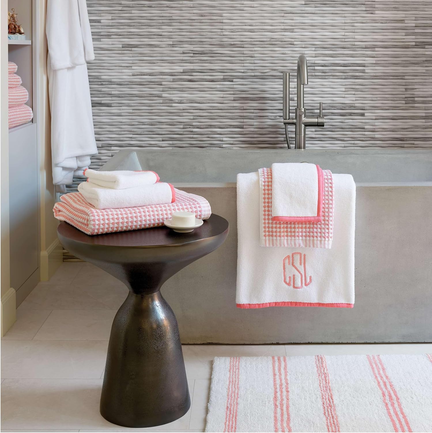 Ceylon Coral Bath Sheet Turkish Cotton Plush Absorbent