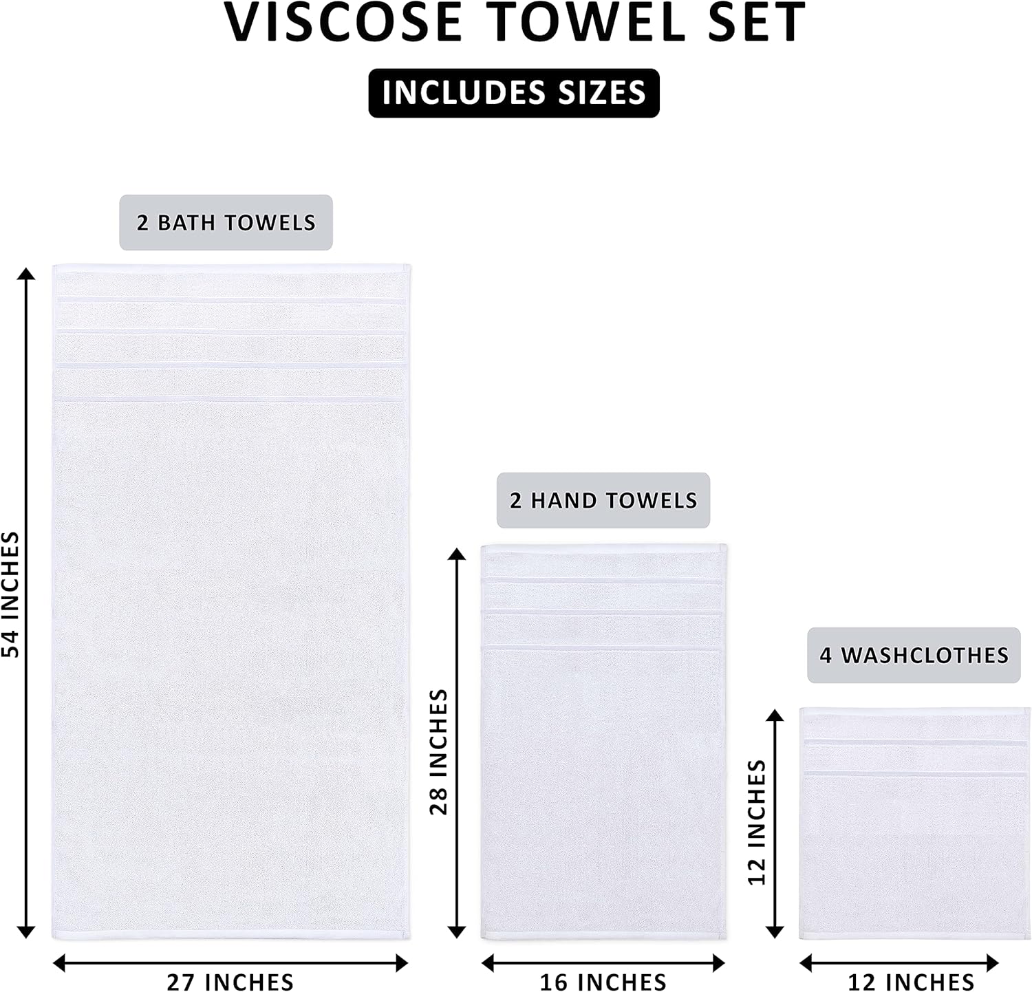 Utopia Towels 8-Piece Luxury Towel Set
