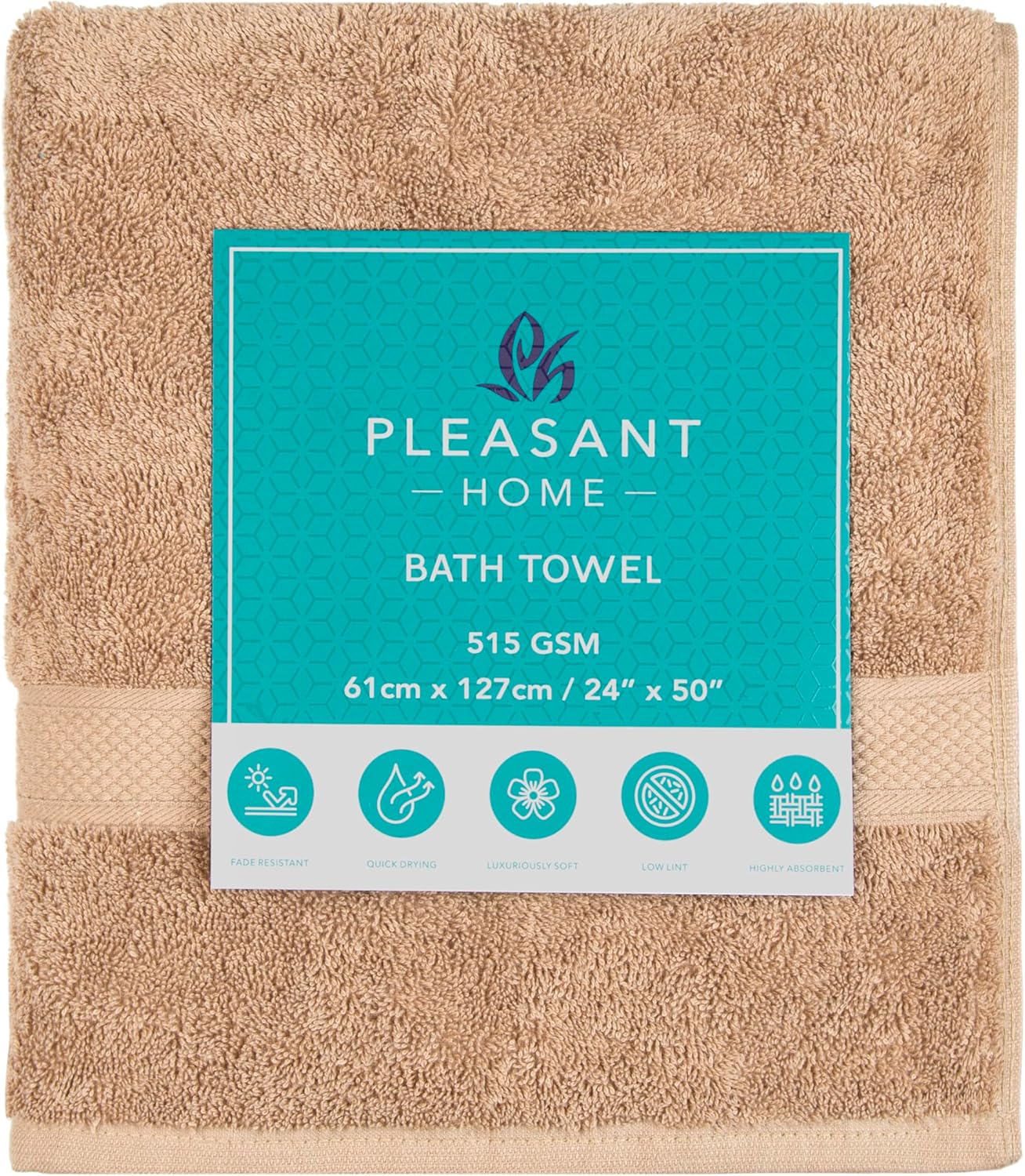 Luxury Cotton Bath Towels Set 6