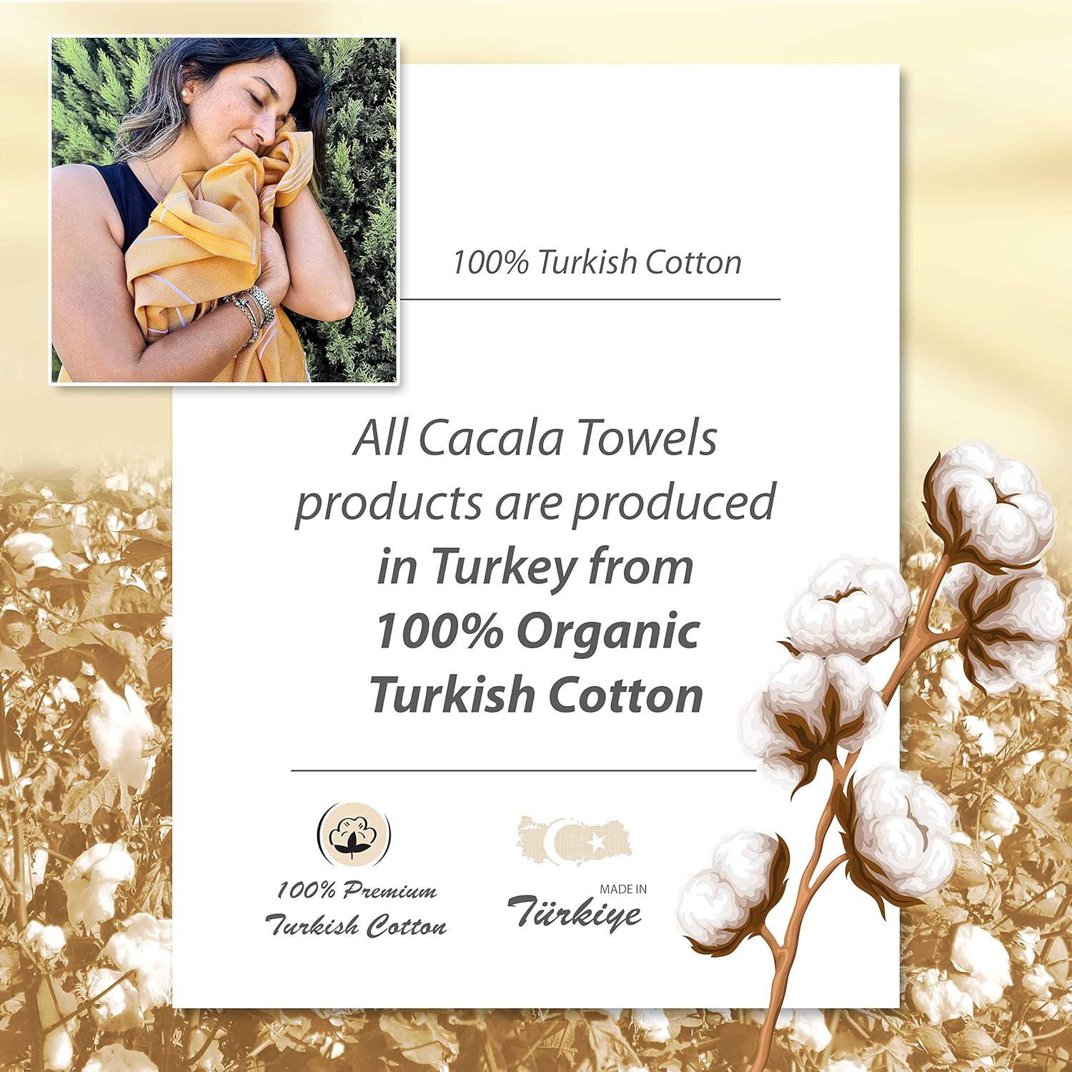 Cacala Lightweight Beach Towel