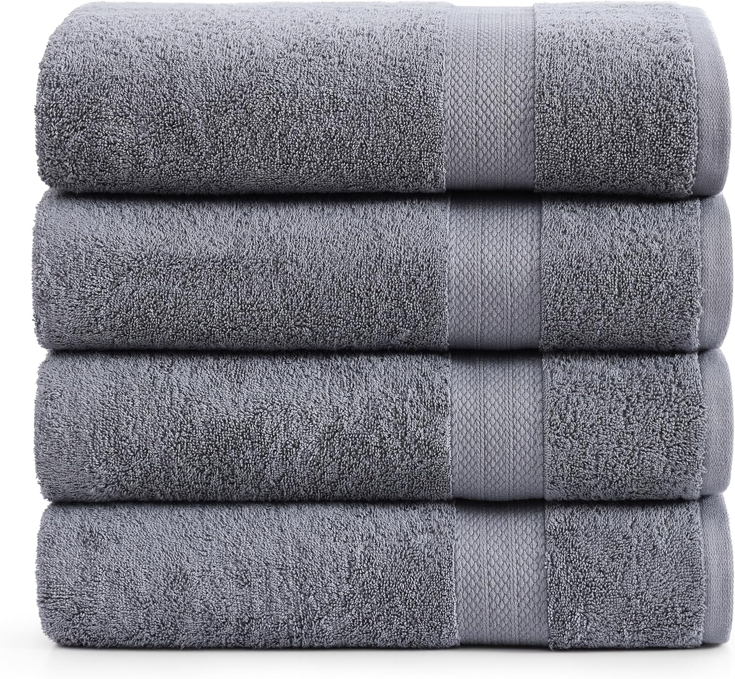 Luxury 35x66 Cotton Bath Towels Set - Durable and Soft