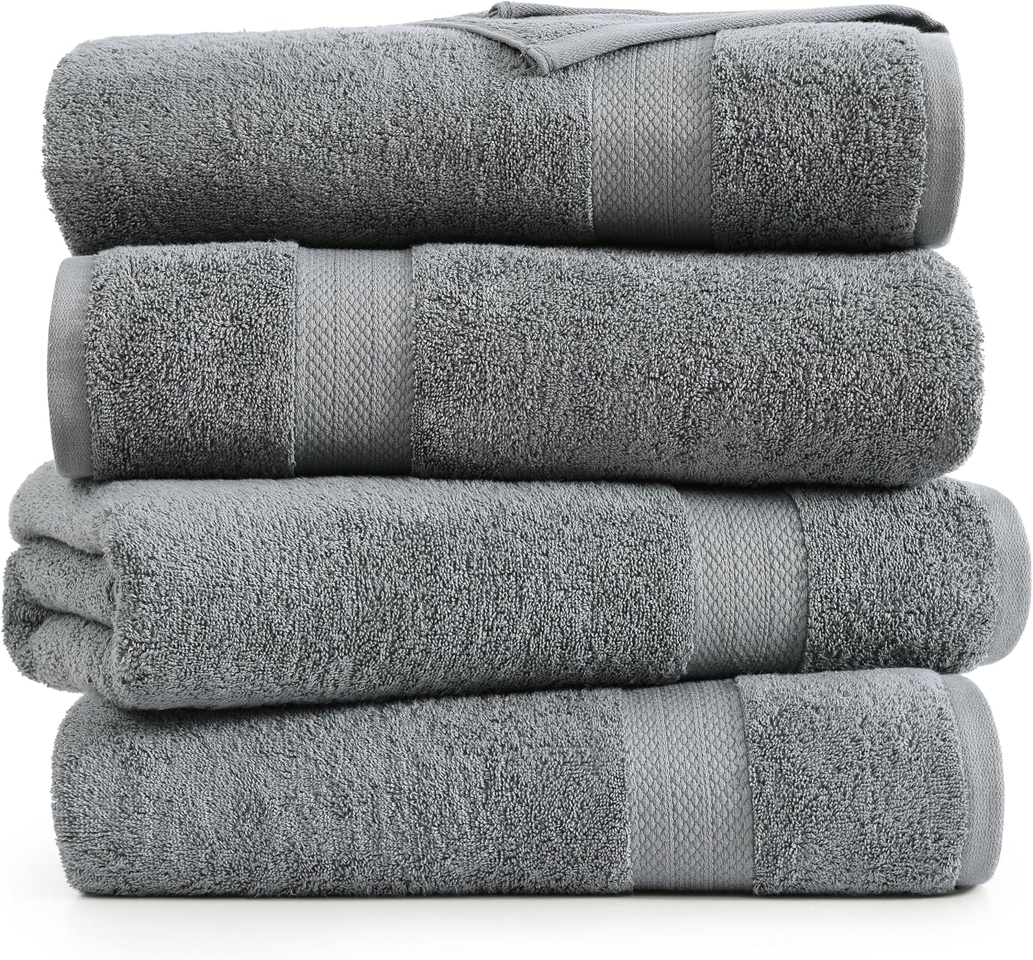 Luxury 35x66 Cotton Bath Towels Set - Durable and Soft