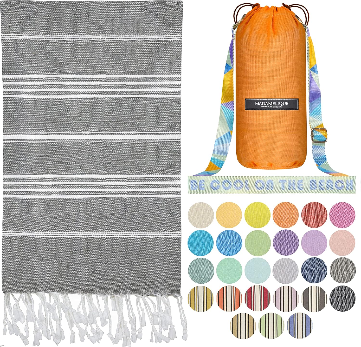 Madamelique Luxury Beach Towels Turkish Style