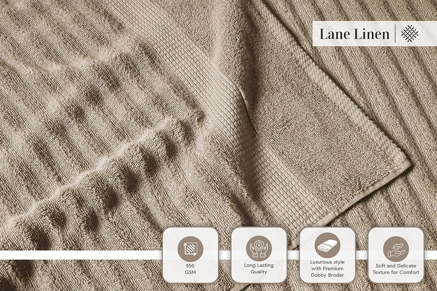 Luxury 6-Piece Bath Towel Set for Comfort