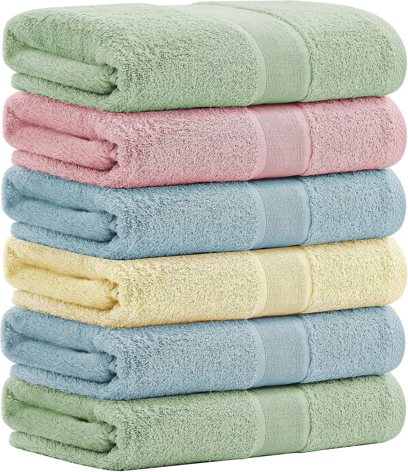 Aibaser Ultra Absorbent Bath Towels 27x54 inch for Bathroom Travel Gym