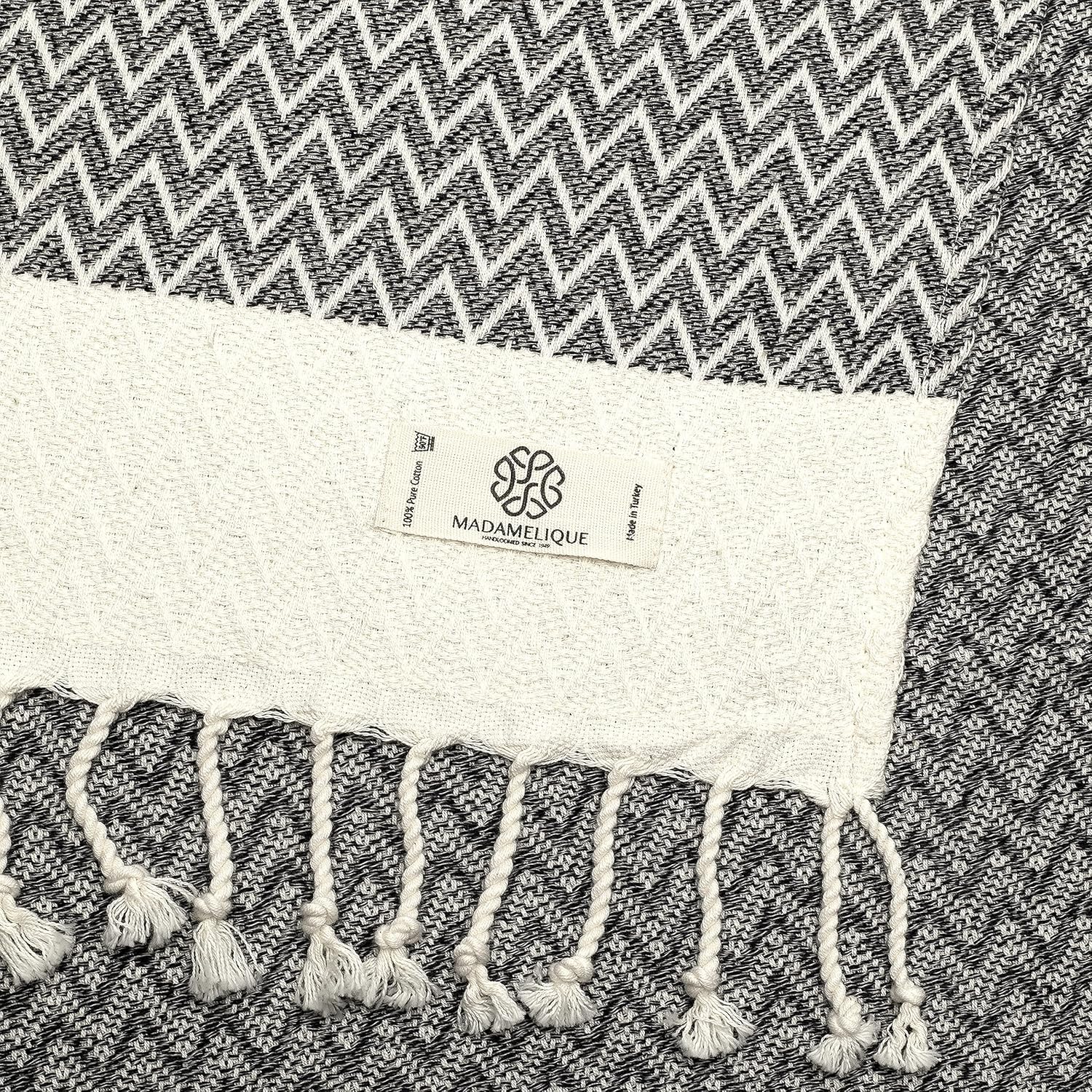 Madamelique Exclusive Hand Towels Set 2-18x40 inches