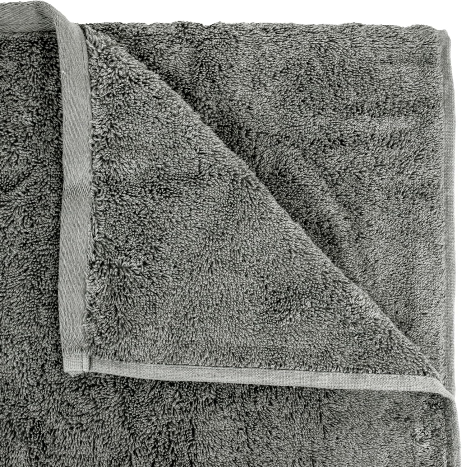 BC BARE COTTON Gray Bath Sheet Oversized 40x80 Inches